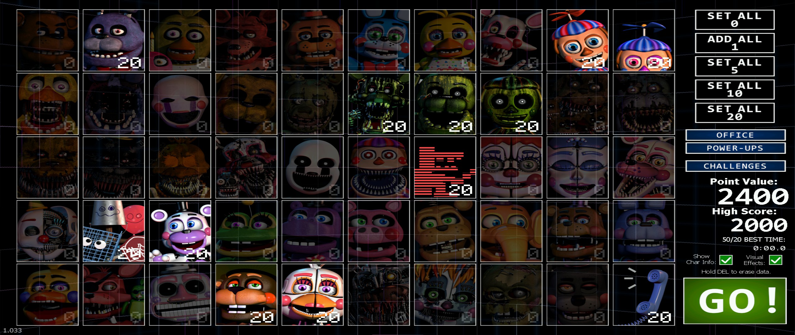 Скриншот игры FNAF Ultimate Custom Night